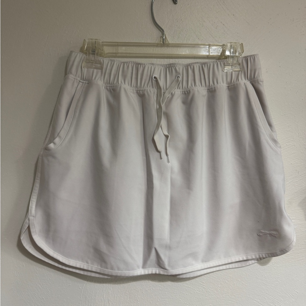 Slazenger Women's White Athletic Skort with Drawstring Waist
